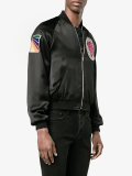 glitter embellished bomber jacket
