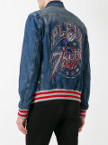 embellished number back jacket