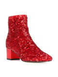 sequinned ankle boots