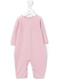 Lattice panel knit romper
