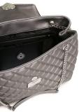 metallic quilted shoulder bag