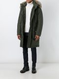 hood detail parka coat
