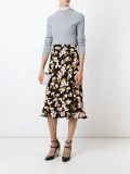 flower print A-line skirt 