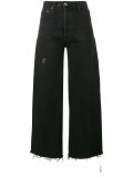 High Rise jeans with cropped leg