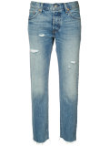 cropped tapered jeans
