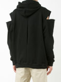 cut-out shoulders hoody