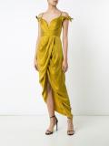 winsome drape cocktail dress 