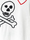 embroidered punk detail T-shirt