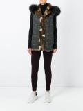 camouflage print gilet