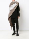 frayed oversized stole