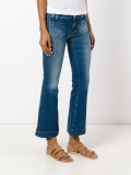 cropped flared jeans
