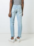 distressed cropped jeans