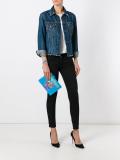 monkey print clutch