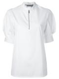 puffed-sleeve blouse