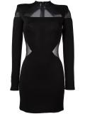 transparent insert dress