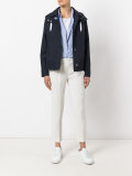 elastic waistband cropped trousers