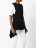 knitted double layer top