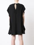 ruffled shift dress