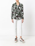leaf pattern blazer