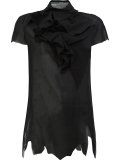 ruffled front T-shirt