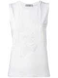floral embroidered tank top 