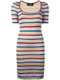 striped fitted dress