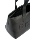debossed logo shoulder bag