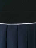 pleated contrast dress 