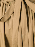 gathered midi skirt