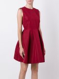 draped flared dress