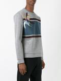 parrot print sweatshirt