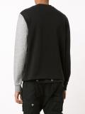 logo print slit sweatshirt