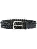 interlaced leather belt