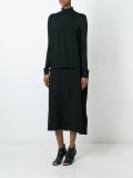 layered effect long dress