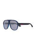 Web trim aviator sunglasses