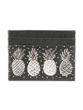 pineapple print card holder