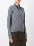 embellished collar pullover