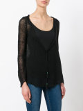 tassel detail deep-V jumper