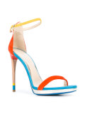 two strap heeled sandals