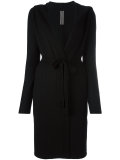 hooded wrap cardigan