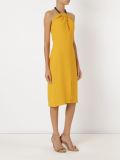 wrap detail midi dress