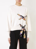 lace detail sweatshirt 