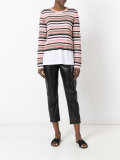 layered striped jumper