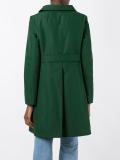 buttoned mid coat