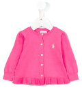 ruffled cardigan