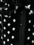 faux fur dotted jacket 