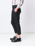 drop-crotch cropped trousers