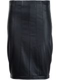panelled fitted skirt