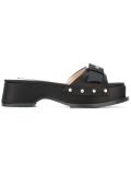 buckled detailing platform sandals