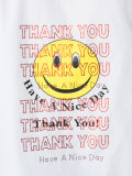 short-sleeve Thank You button-down shirt